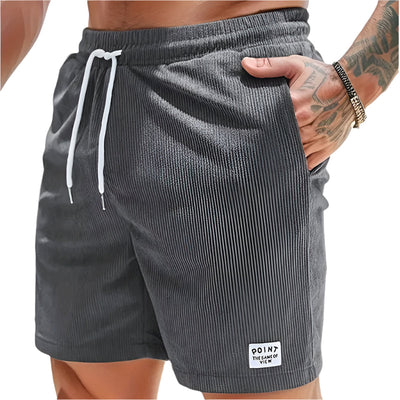 Men’s Corduroy Lace-Up Summer Shorts Seasia