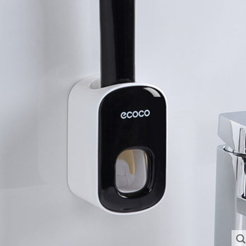 Wall-Mounted Toothpaste Dispenser & Toothbrush Holder Set Seasia