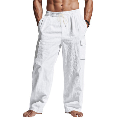 Men’s Linen Multi-Pocket Workwear Pants Seasia