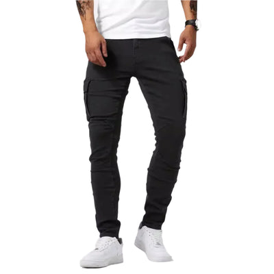 Men’s Multi-Pocket Denim Work Pants Seasia