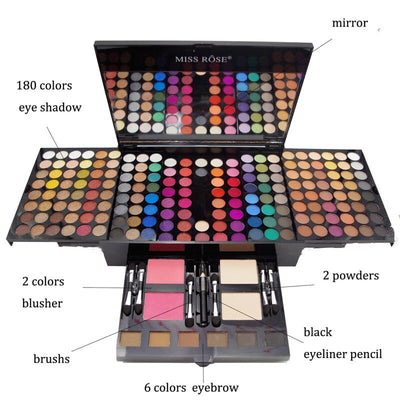180-Colour Eyeshadow & Blush Makeup Palette Seasia