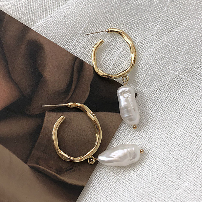 Elegant Pearl Drop Earrings Seasia
