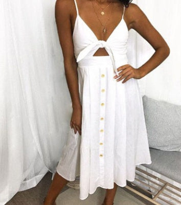Summer Backless Sheath Dress – Sleeveless A-Line Party Style Seasia