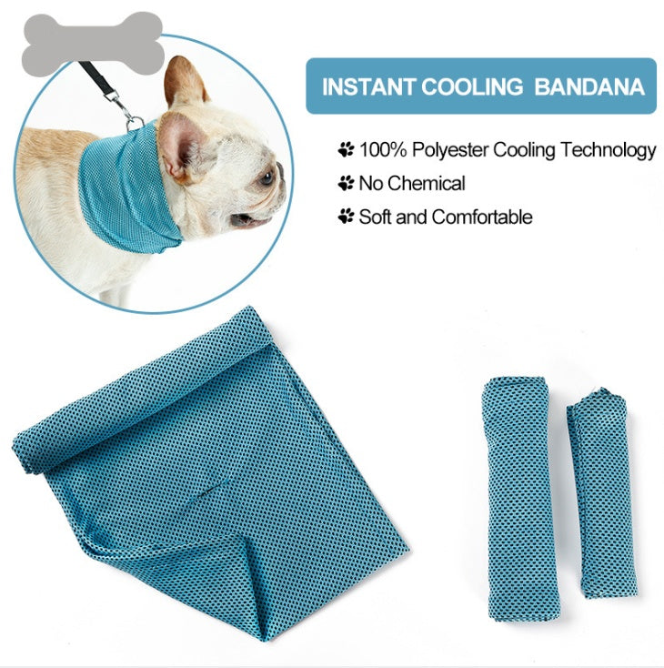 Instant Cooling Dog Bandana Collar Wrap Seasia