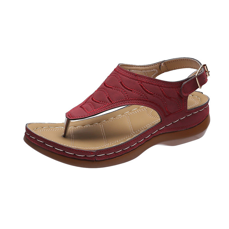 Casual Wedge Flip Flop Sandals Seasia
