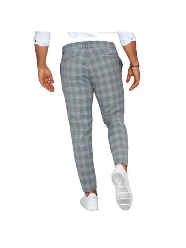 Plaid Print Loose Casual Pants for Men Seasia
