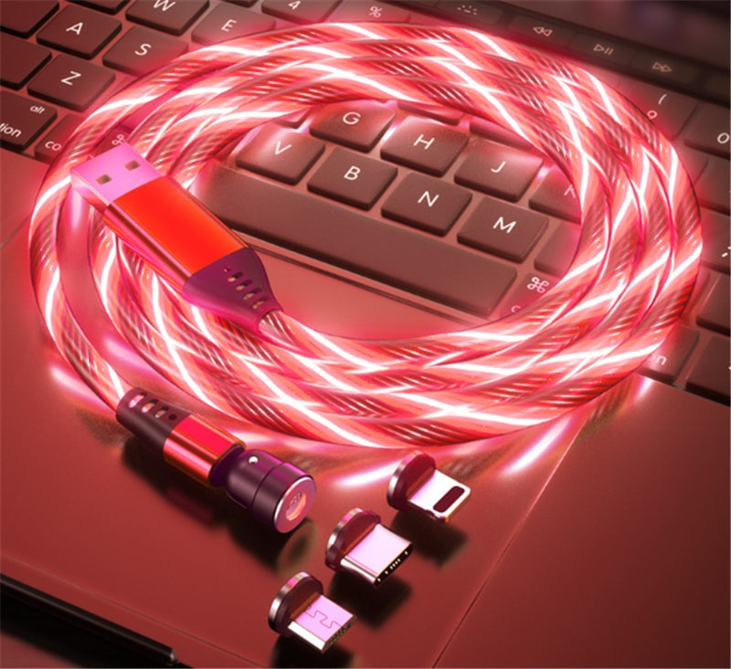 540° Rotating LED Magnetic Charging Cable Seasia
