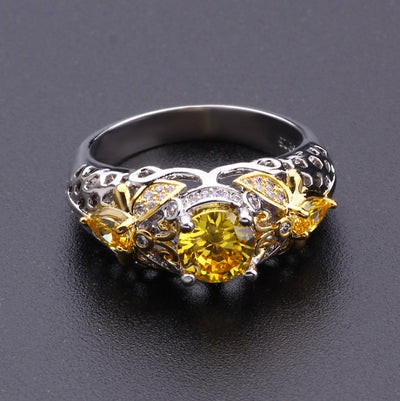 Geometric Zircon Ring Seasia