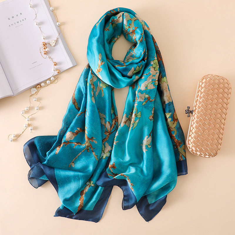 Luxury Rayon Silk Scarf Seasia
