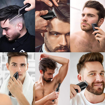Electric Hair & Beard Trimmer – USB Rechargeable Clipper Seasia