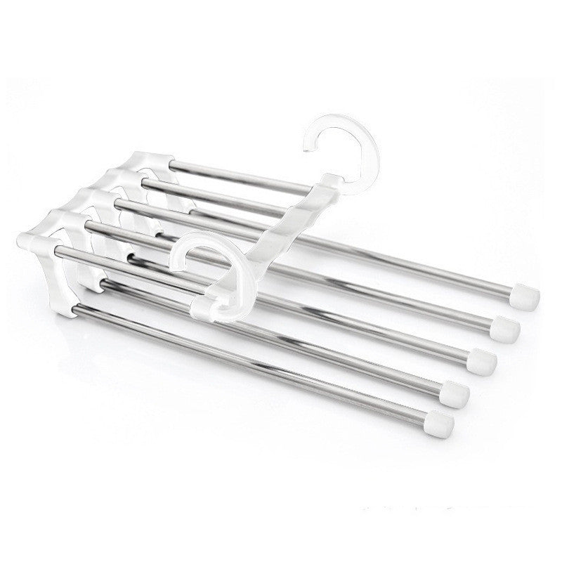 5-in-1 Multi-Functional Stainless Steel Wardrobe Hanger Seasia