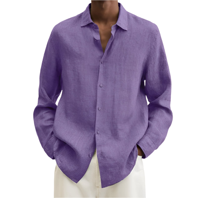 Men’s Long Sleeve Lapel Shirt Seasia