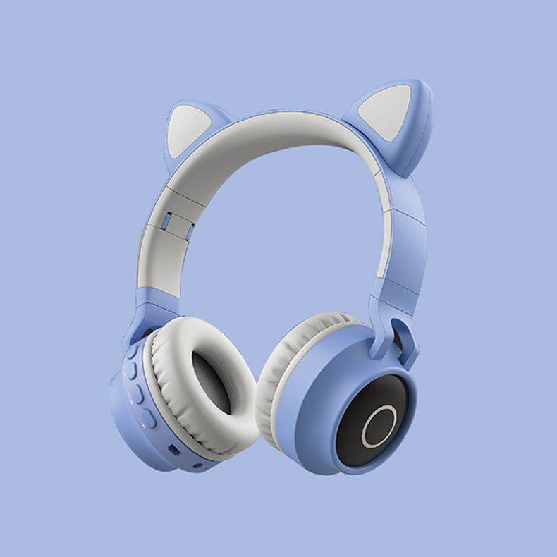 LED Light Cat Ear Bluetooth Headphones - Wireless 5.0 with Microphone Seasia