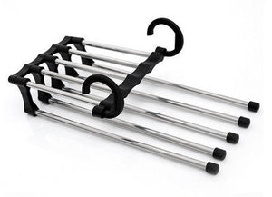 5-in-1 Multi-Functional Stainless Steel Wardrobe Hanger Seasia