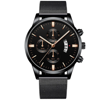 Men’s Luxury Mesh Band Quartz Watch Seasia