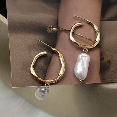 Elegant Pearl Drop Earrings Seasia