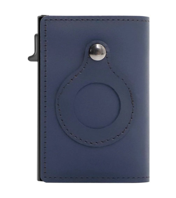 Slim RFID Leather Wallet for AirTag Seasia