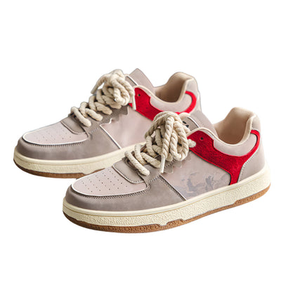 Men’s Lace-Up Casual Sneakers Seasia