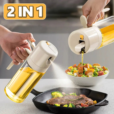 2-in-1 Oil Sprayer & Dispenser Bottle – Pour & Mist with Ease Seasia