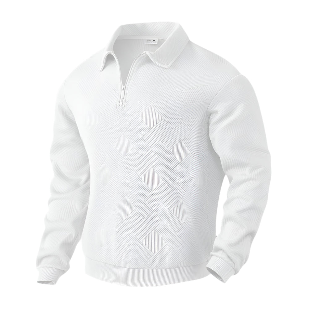 Men’s Jacquard Half-Zip Sweatshirt Seasia