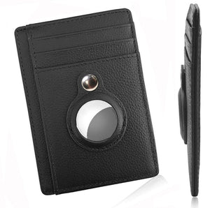 Slim RFID Leather Wallet for AirTag Seasia