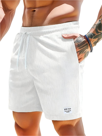 Men’s Corduroy Lace-Up Summer Shorts Seasia