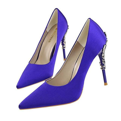 LAKESHI Elegant Metal Heels Seasia