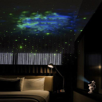 Astronaut Galaxy Projector Lamp – Starry Night Sky USB Light with Remote Seasia