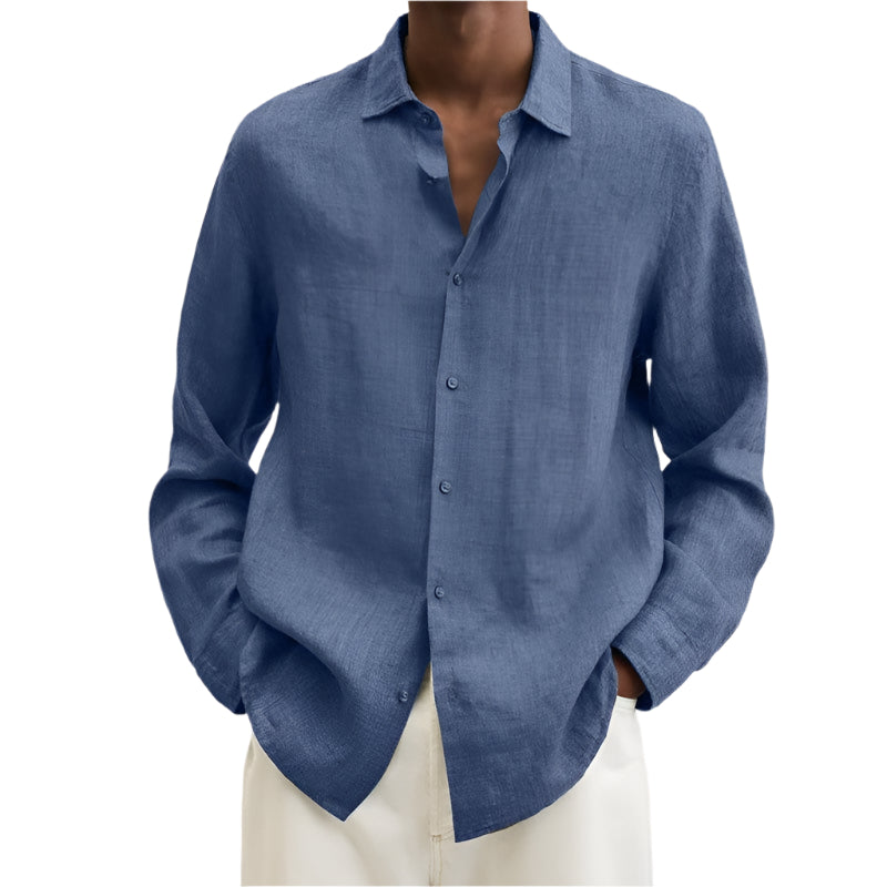 Men’s Long Sleeve Lapel Shirt Seasia