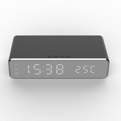 LED Alarm Clock with Wireless Charger & Thermometer Seasia
