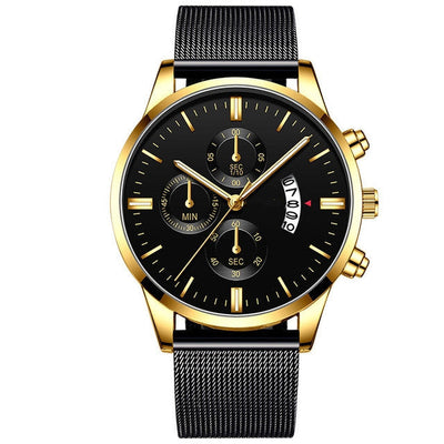 Men’s Luxury Mesh Band Quartz Watch Seasia