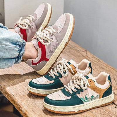 Men’s Lace-Up Casual Sneakers Seasia