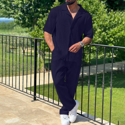 Sports Men Suit Fashion Casual Two Piece Set Seasia