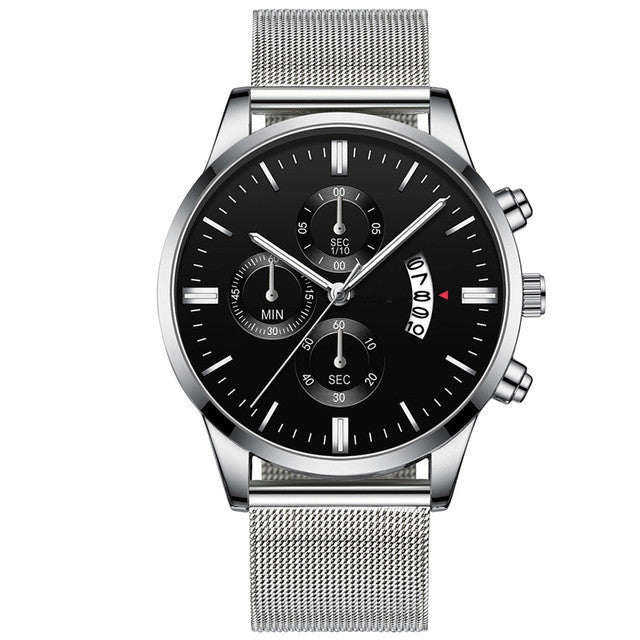 Men’s Luxury Mesh Band Quartz Watch Seasia