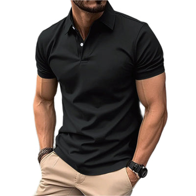 Men Summer Solid Polo Shirt Seasia