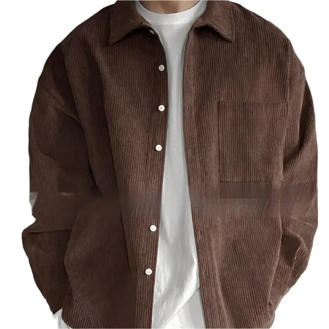 Men’s Corduroy Long-Sleeve Shirt Seasia