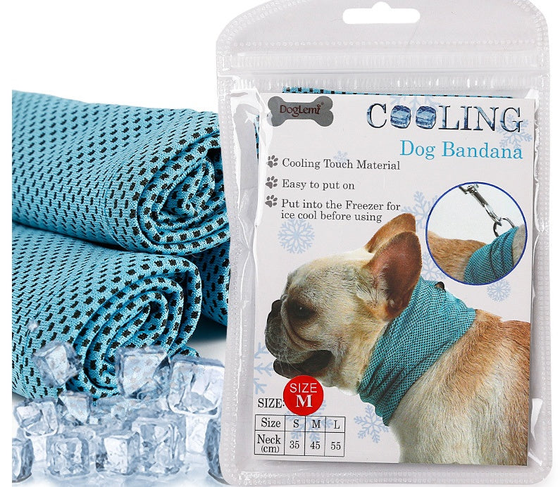 Instant Cooling Dog Bandana Collar Wrap Seasia