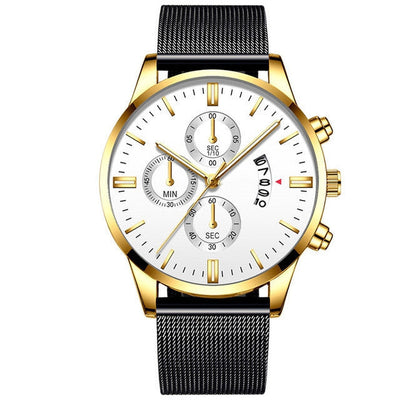 Men’s Luxury Mesh Band Quartz Watch Seasia