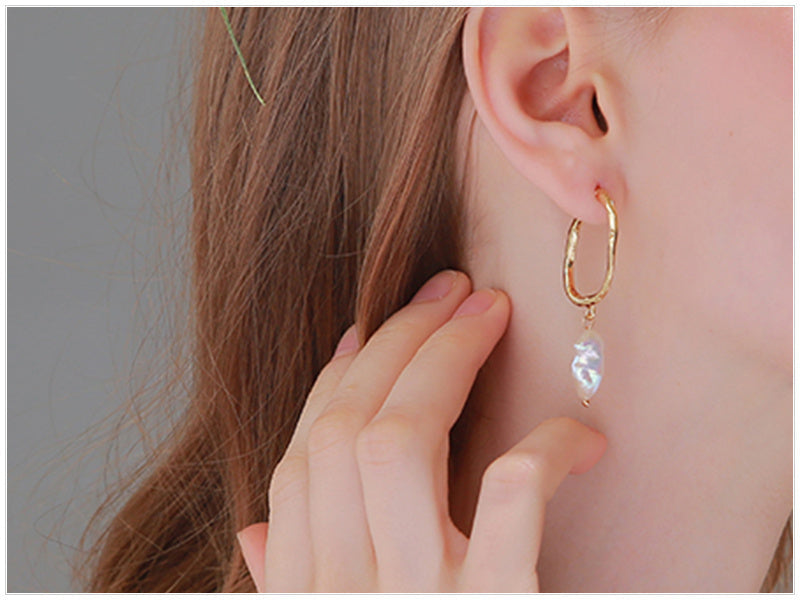 Elegant Pearl Drop Earrings Seasia