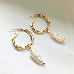 Elegant Pearl Drop Earrings Seasia