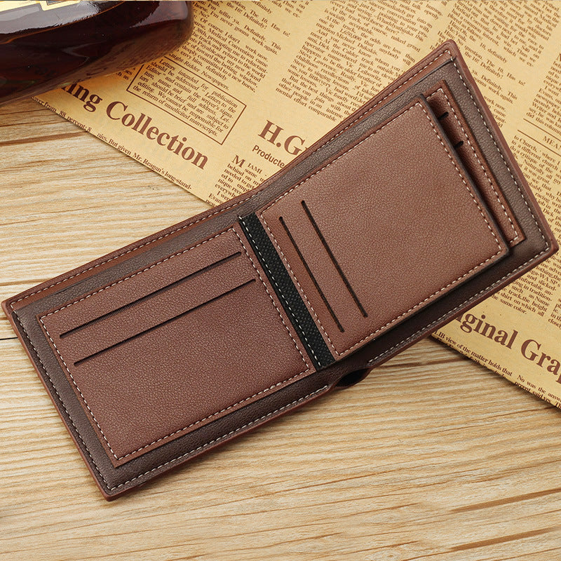 Men's Wallet Short Wallet Glossy Wallet Seasia