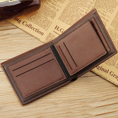 Men's Wallet Short Wallet Glossy Wallet Seasia