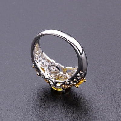 Geometric Zircon Ring Seasia
