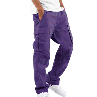 Men's Workwear Drawstring Multi-Pocket Casual Pants Seasia