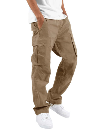 Men's Workwear Drawstring Multi-Pocket Casual Pants Seasia