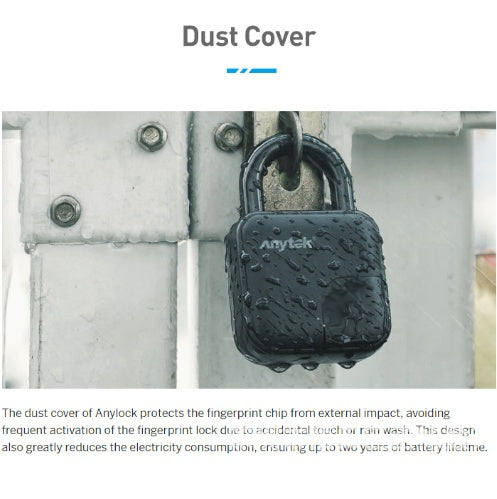 Waterproof Fingerprint Smart Padlock Seasia