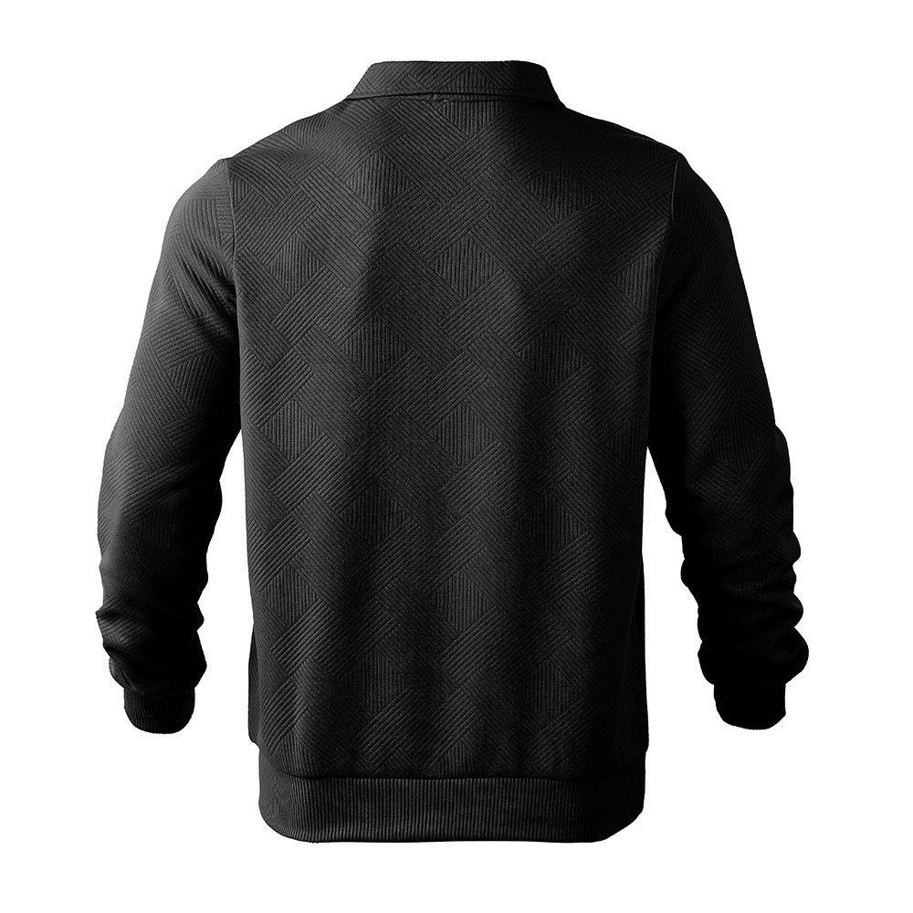 Men’s Jacquard Half-Zip Sweatshirt Seasia
