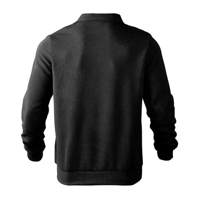 Men’s Jacquard Half-Zip Sweatshirt Seasia