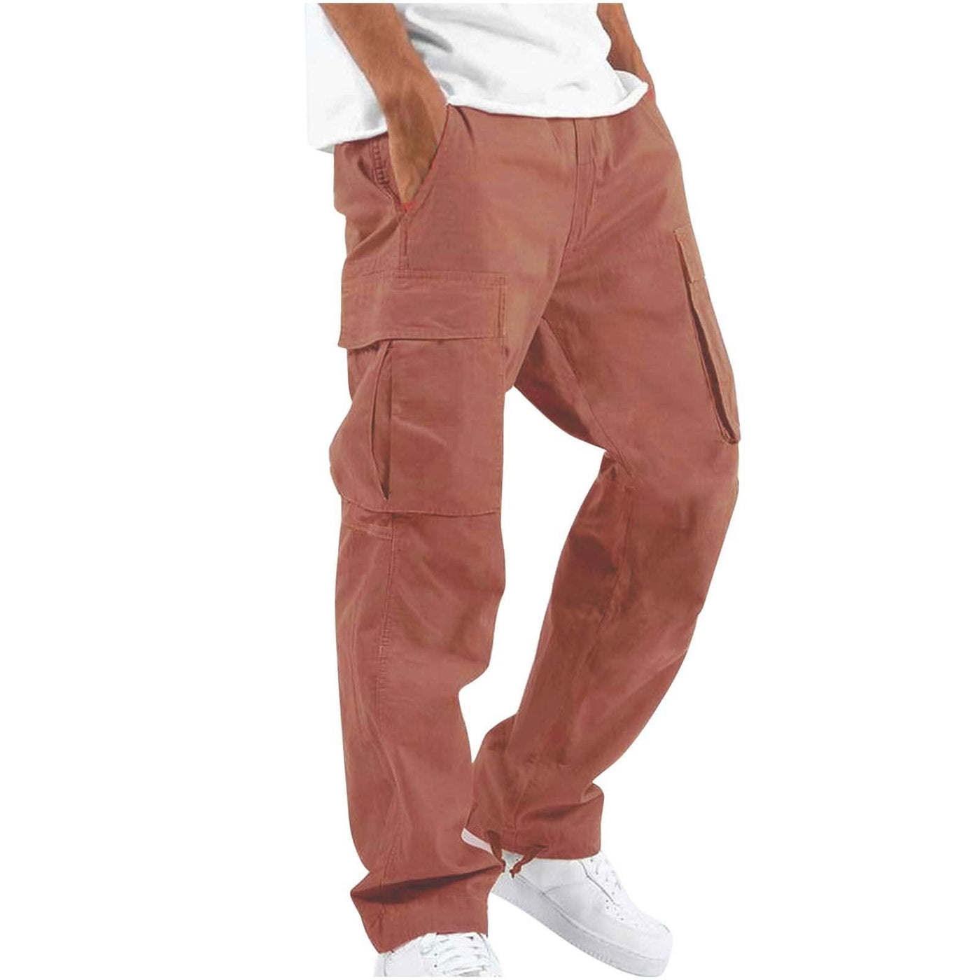 Men's Workwear Drawstring Multi-Pocket Casual Pants Seasia