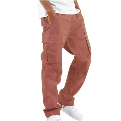Men's Workwear Drawstring Multi-Pocket Casual Pants Seasia